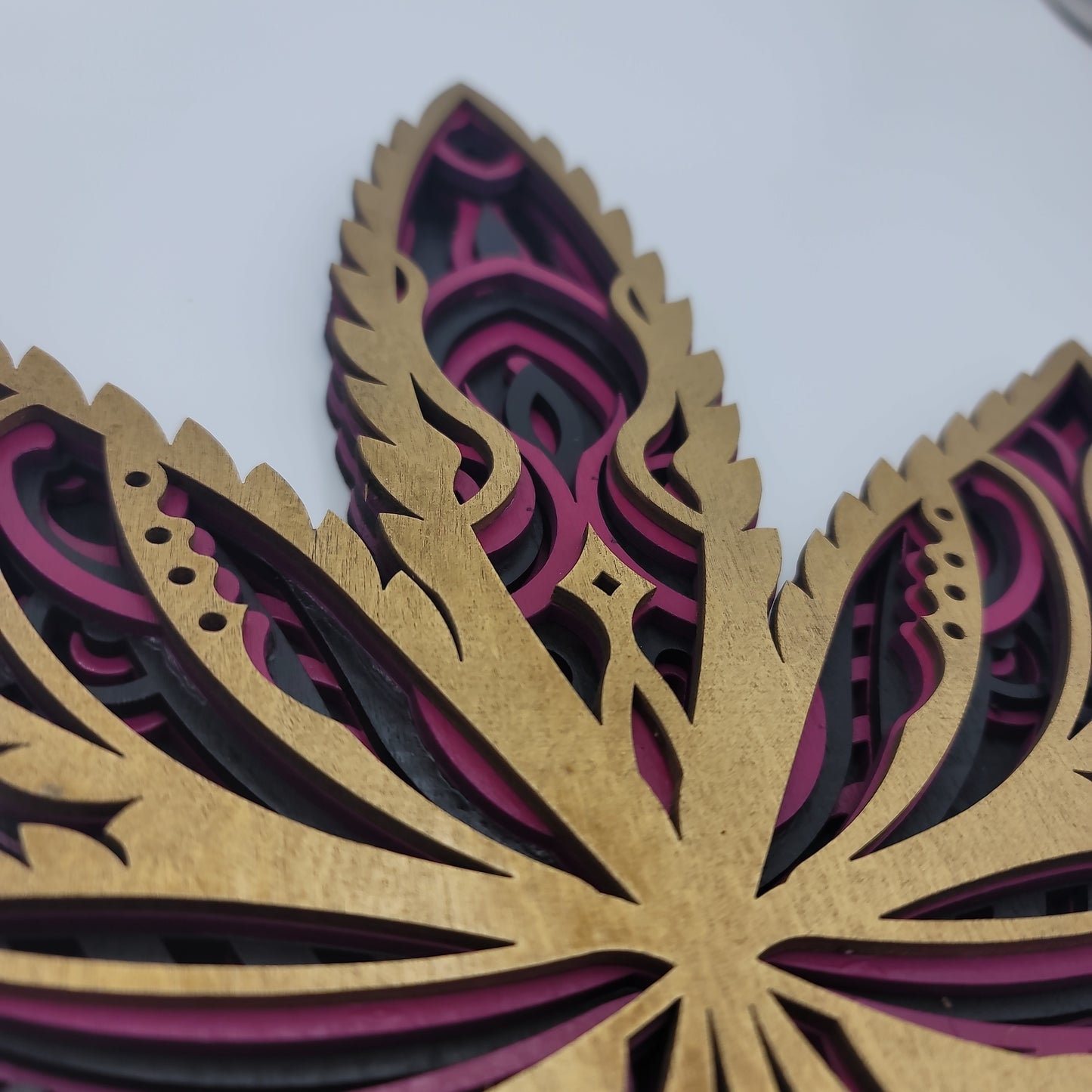 Cannabis Leaf Multilayer 11"x11"