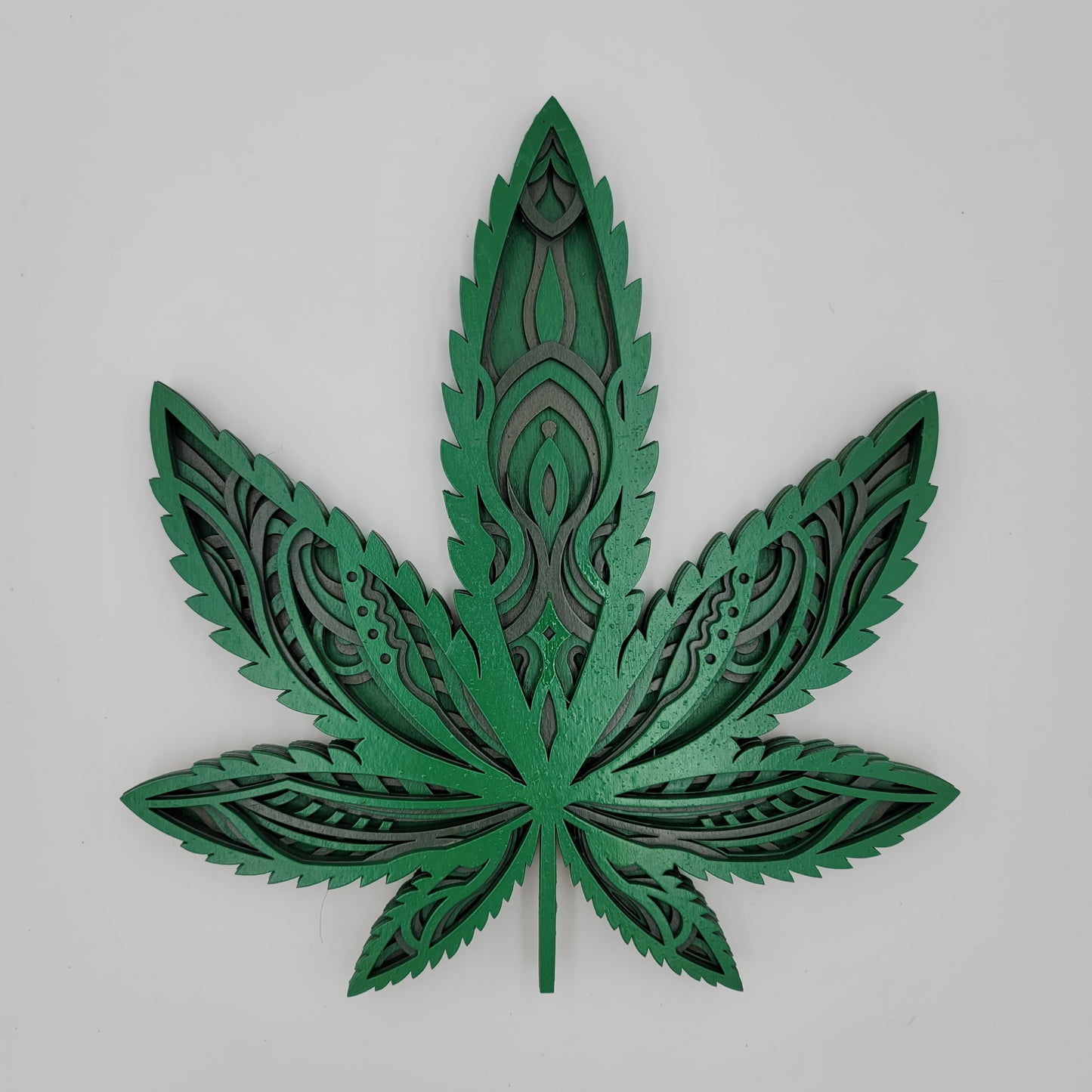 Cannabis Leaf Multilayer 11"x11"